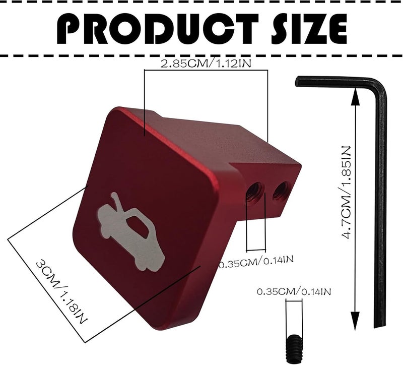 GolTHd Hood Latch Release Implement, Hood Cover Lock Switch, Compatible with 1996-2011 Honda Civic, 2003-2011 Element, 2006-2014 Ridgeline, 1997-2006 CR-V (Red) - Image 2
